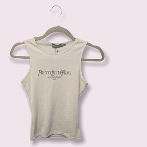 Pretty Little Thing US size 2 never worn gray tank top